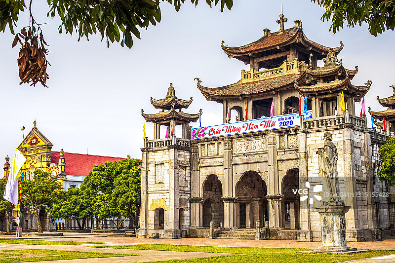 越南宁平省发艳主教座堂图片素材