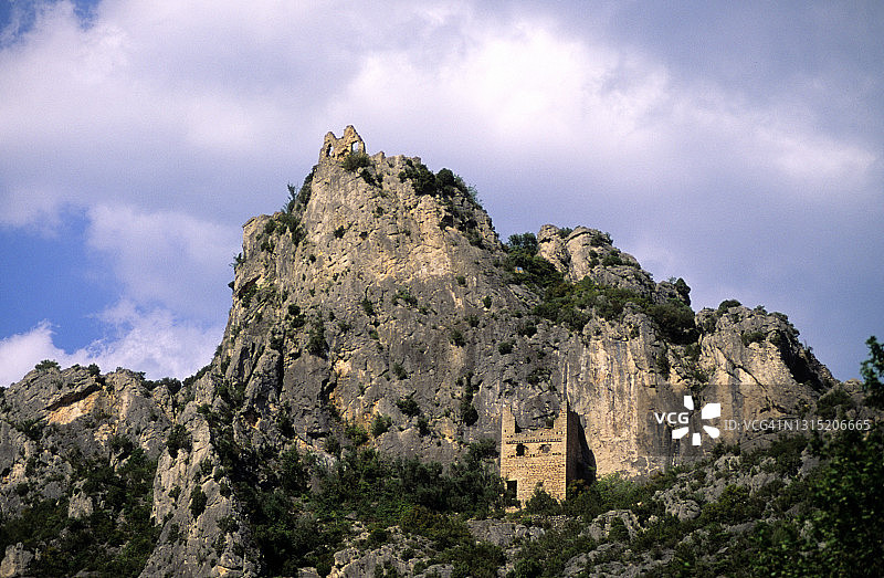 圣吉尔姆勒沙漠：巨人的城堡遗址，城镇的防御工事图片素材