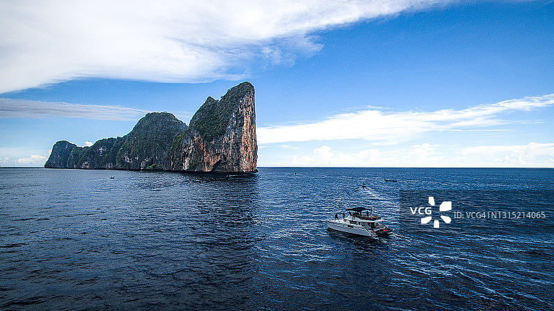泰国皮皮岛航拍景色图片素材