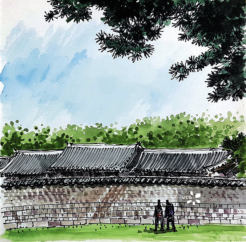 韩国首尔宗庙图片素材