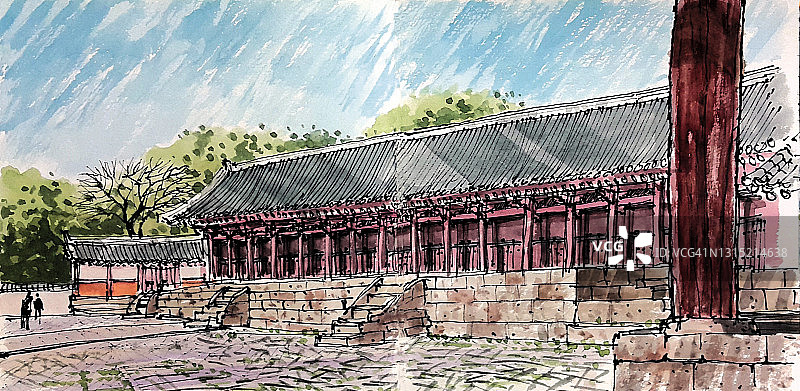 韩国首尔宗庙图片素材