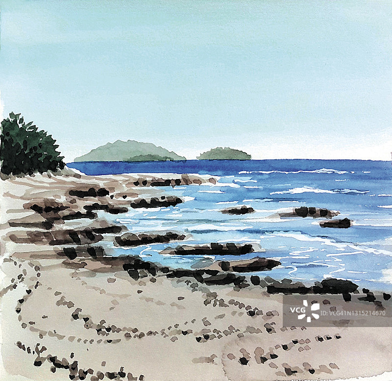 韩国束草东明港风光图片素材