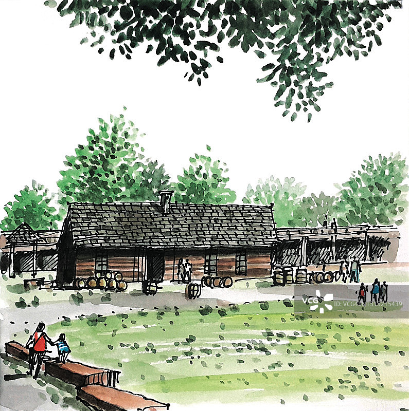 前往美国旅行图片素材