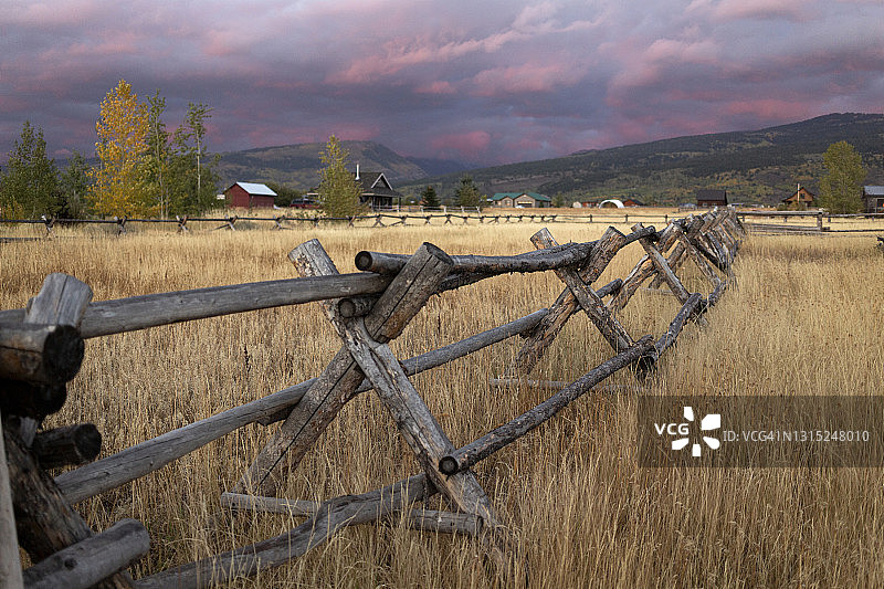 爱达荷州农场风光图片素材
