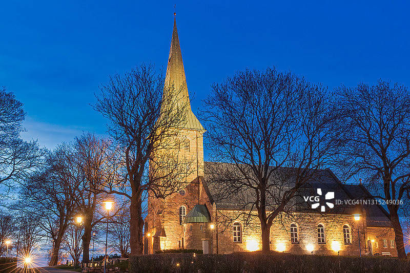 萨尔普斯堡的图恩教堂图片素材