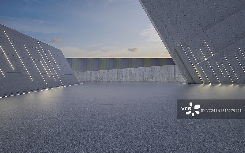 未来空旷的空间背景图片素材