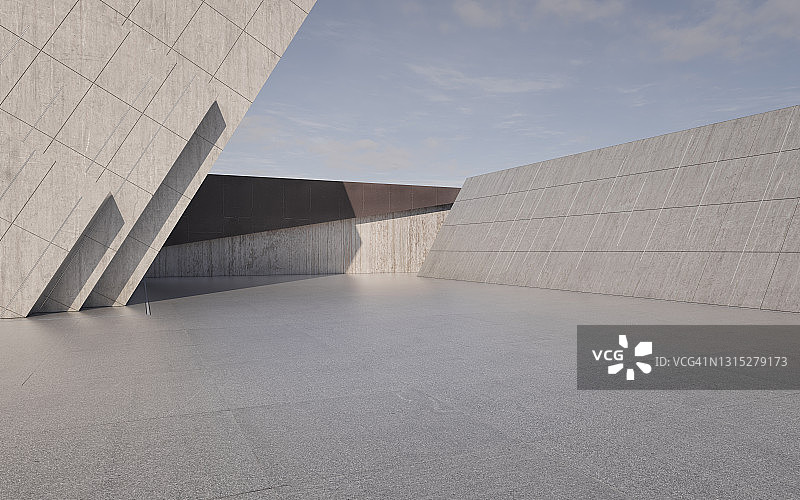 未来空旷的空间背景图片素材