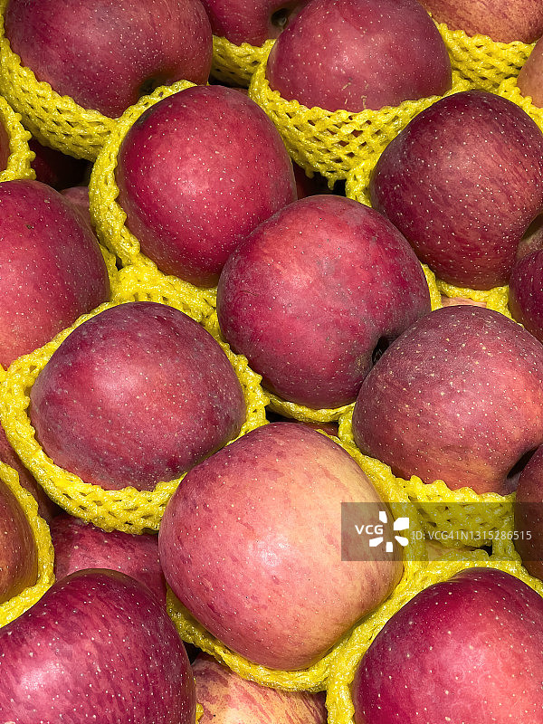 整齐排列的苹果抽象图案图片素材