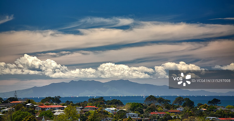 科罗曼德尔山脉的云景图片素材