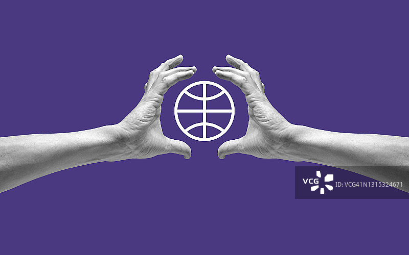 双手托着地球图标图片素材