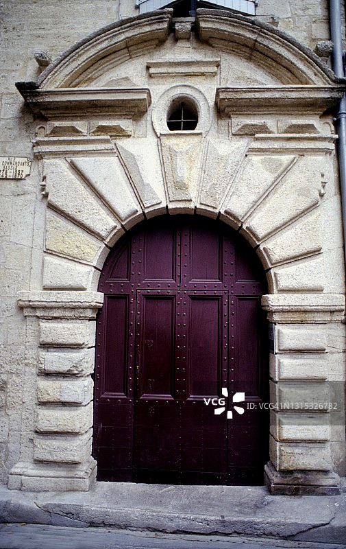 佩泽纳斯，17世纪的古老之门图片素材