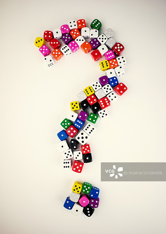 问号骰子图片素材