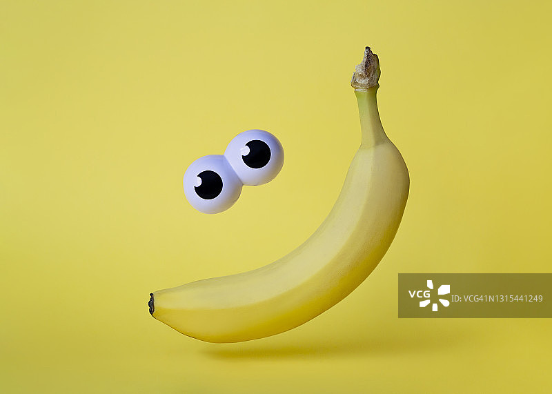 香蕉制作的笑脸图片素材