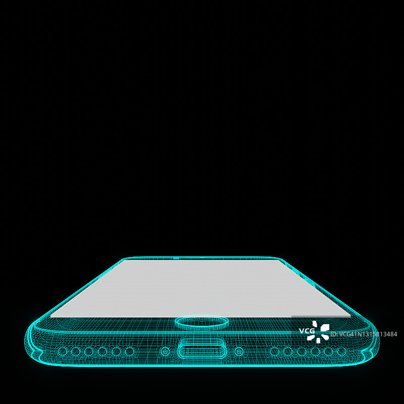 智能手机线框：未来科技图片素材