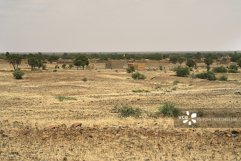 布基纳法索迷人的美丽自然景观。布基纳法索的萨赫勒地区。图片素材