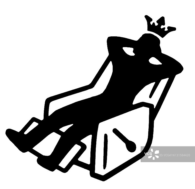 国王躺椅图片素材