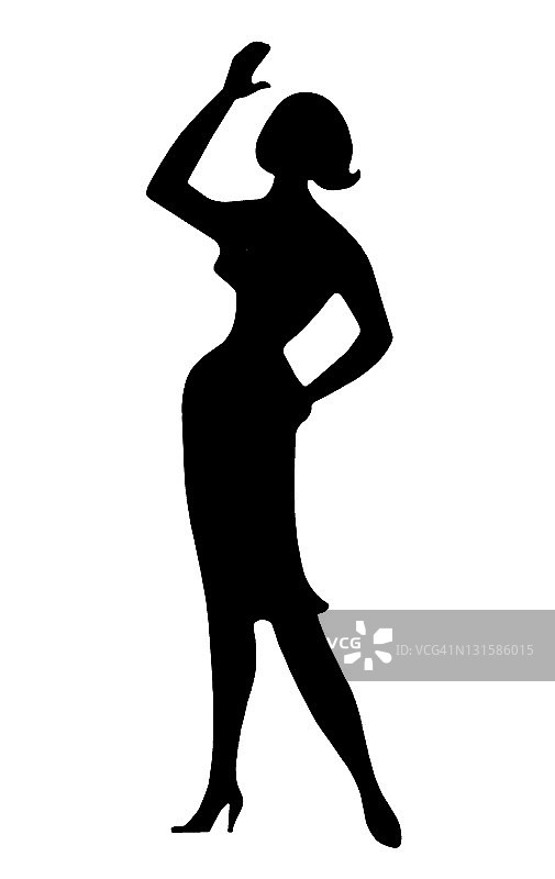 女人剪影图片素材