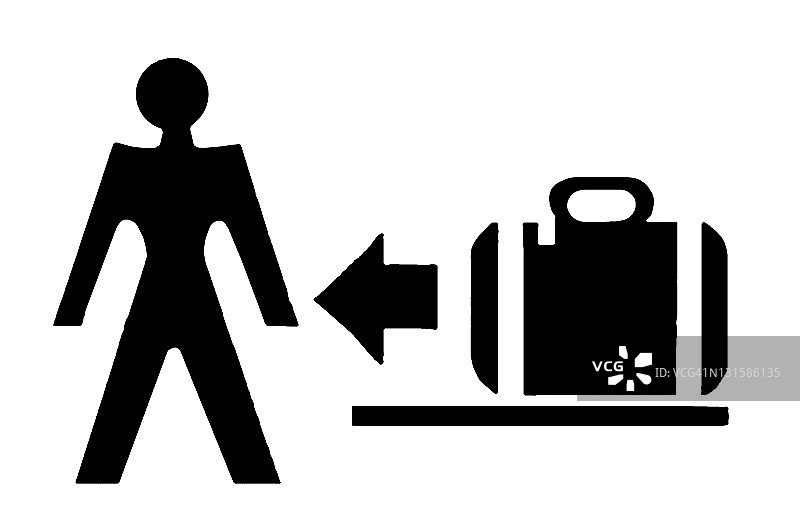 人和手提箱图片素材