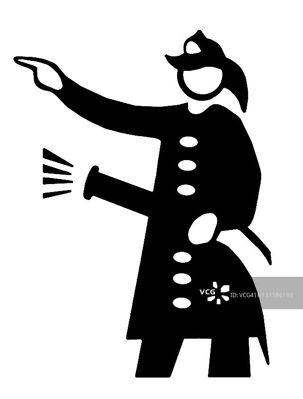 消防员手势图片素材