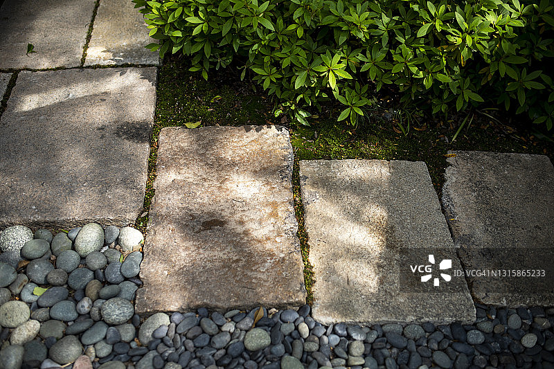 石板景观石材和台阶图片素材