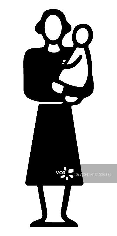 女人抱着婴儿图片素材