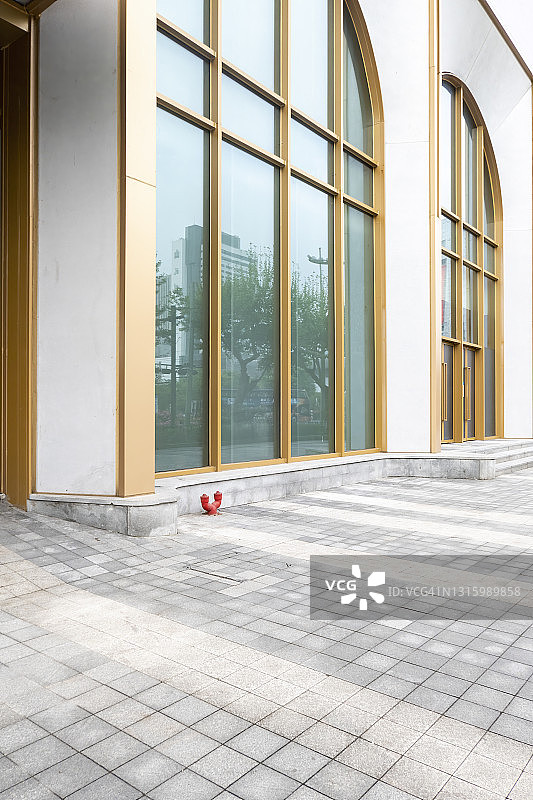 杭州上城区现代建筑立面图片素材