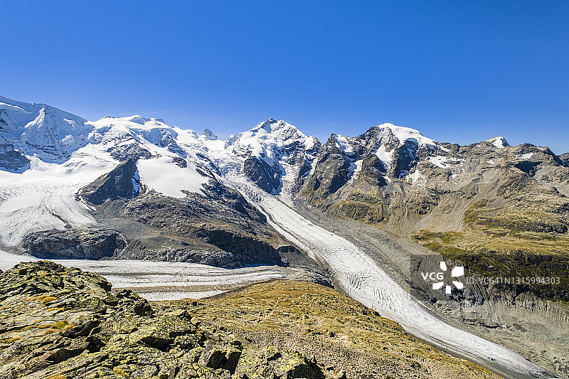 瑞士莫尔特拉奇冰川图片素材