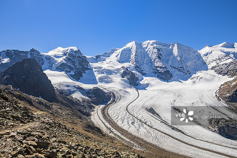 瑞士莫尔特拉奇冰川图片素材