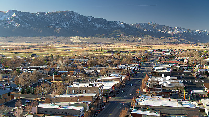 犹他州里奇菲尔德鸟瞰图片素材