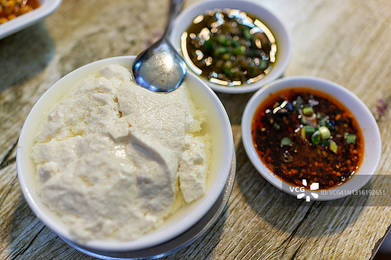 重庆特色小吃：豆花图片素材