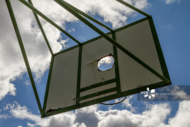 老化的篮球板图片素材