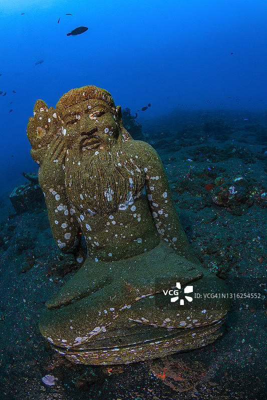 人工鱼礁，佛像图片素材