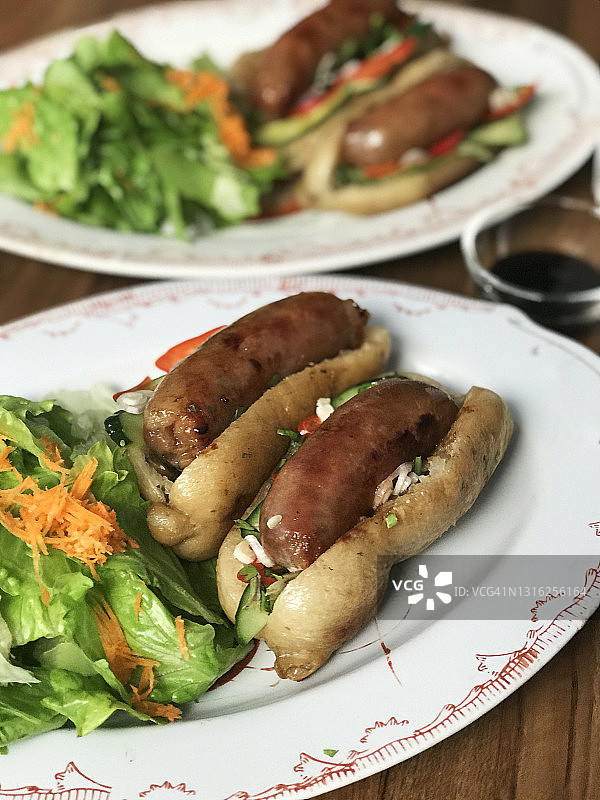 大肠包小肠中国台湾小吃图片素材