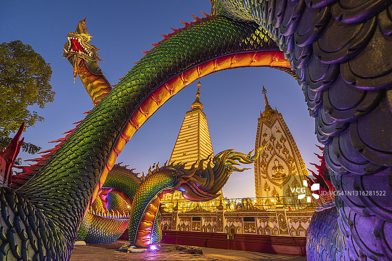 乌汶叻差他尼府农磨寺图片素材