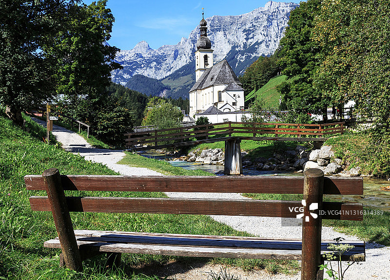 拉姆绍“画家角”（德国巴伐利亚）图片素材