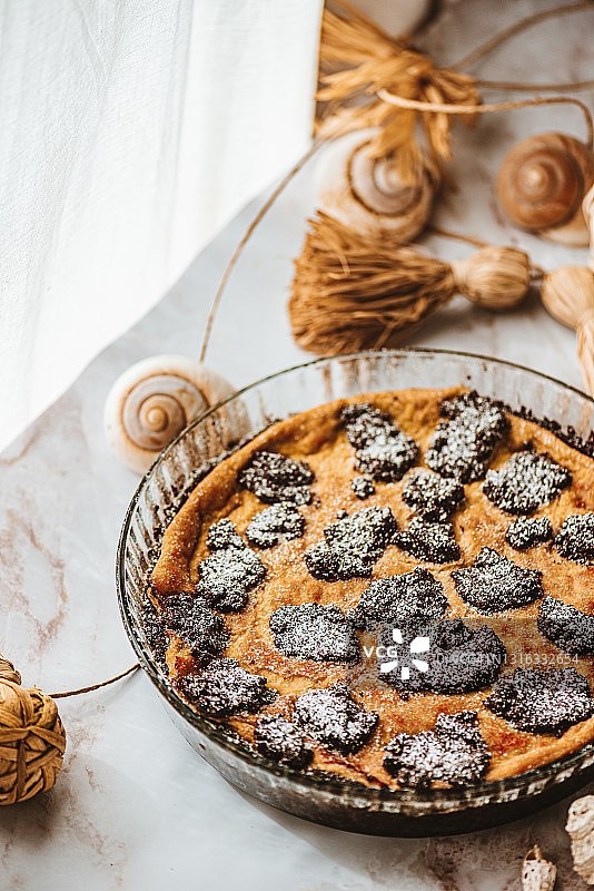 俄罗斯巧克力芝士蛋糕图片素材