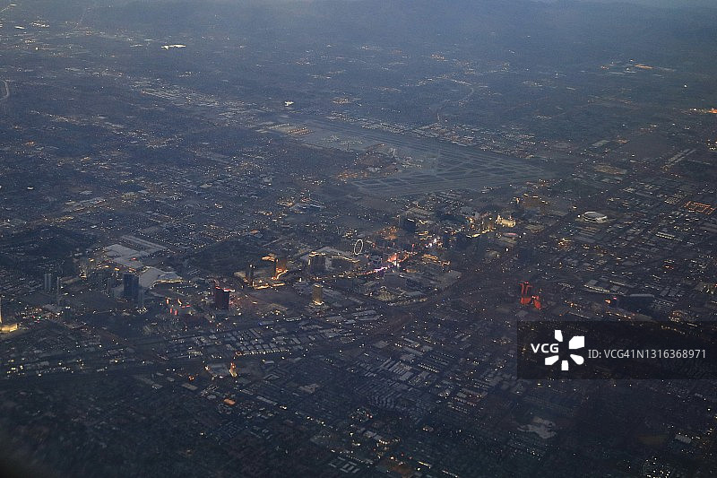 拉斯维加斯都市鸟瞰图片素材