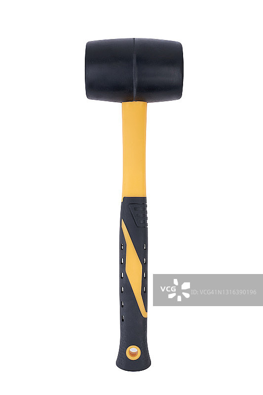 白色背景上的橡胶槌图片素材