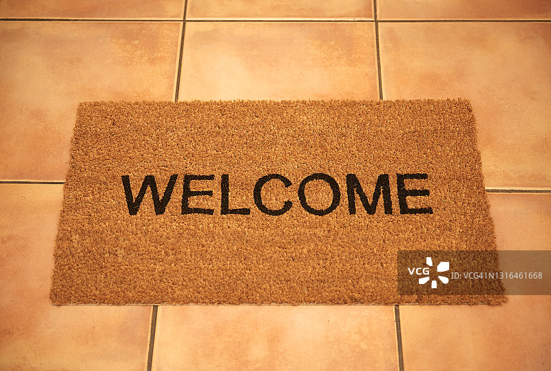 欢迎地垫图片素材