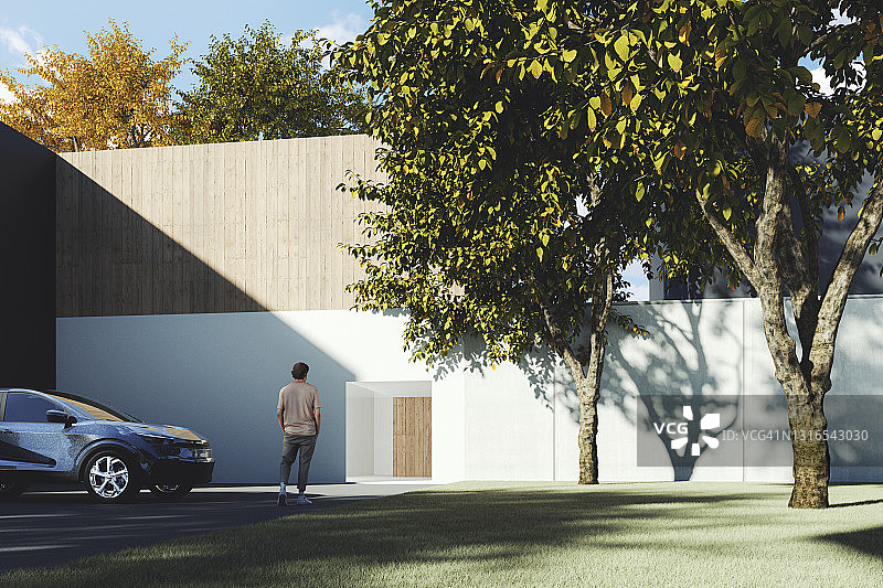 现代混凝土住宅图片素材