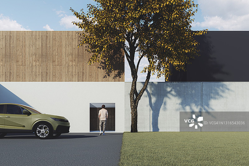 现代混凝土住宅图片素材