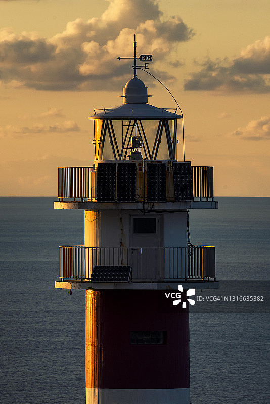 奥特加尔角灯塔的日出图片素材