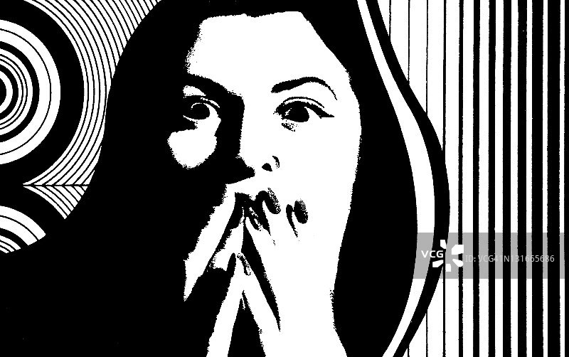 害怕的女人图片素材