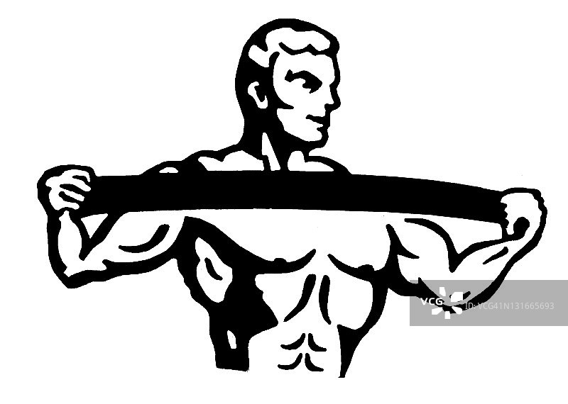 伸展身体的大力士图片素材