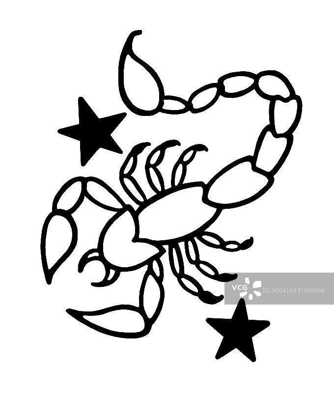 天蝎座符号图片素材