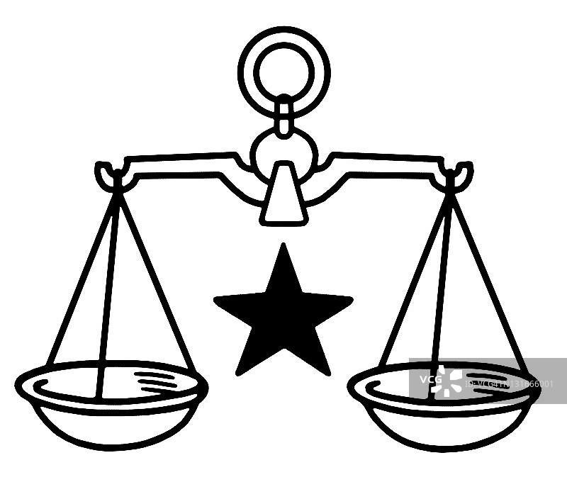 天秤座星座符号图片素材