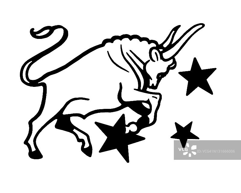 金牛座符号图片素材