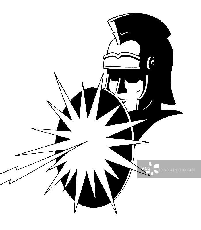 罗马士兵与盾牌图片素材