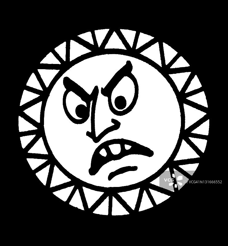 愤怒的太阳图片素材