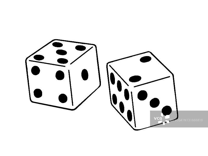 一对骰子图片素材